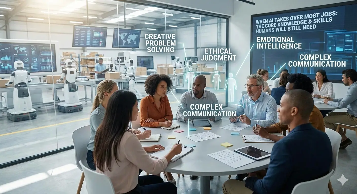 When AI Takes Over Most Jobs: The Core Knowledge & Skills People Will Still Need