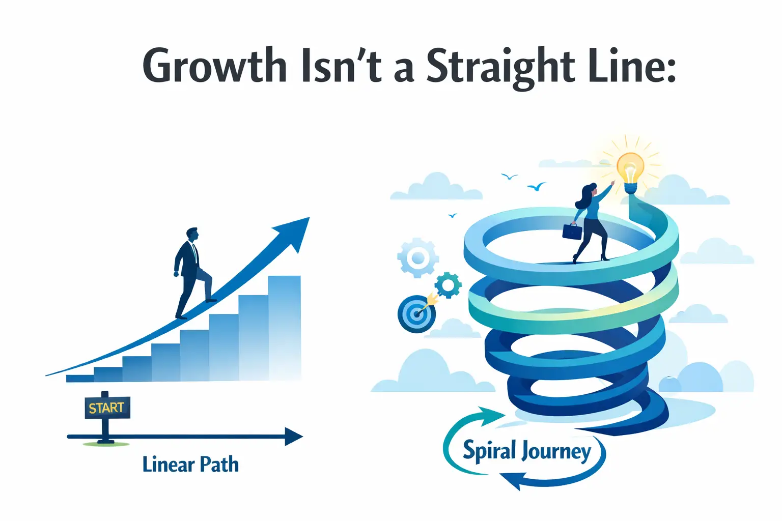 Why Human Development Moves in Spirals: Growth Isn’t a Straight Line
